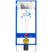 Инсталяция для унитаза AQUANIKA Basic  (c кнопкой Q-type хром) (10.702.450.02.10)