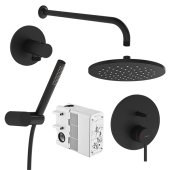 Набор встроенной душевой системы Vitra Origin,матовый черный (A4926636EXP)