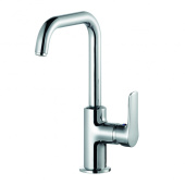 KLUDI PURE&SOLID Однорычажный смеситель на умывальник, боковое управление, c донным клапаном (340250575)