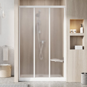 Душевая дверь раздвижная Ravak Supernova ASDP3-110 белый+грейп (00VD0102ZG)