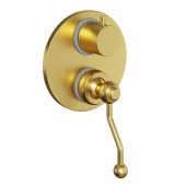 Смеситель для ванны PAINI Duomo встраиваемый, брашированное золото PVD (PJ) (88PJ6911)