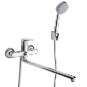 Смеситель для ванны с длинным изливом с керамическим дивертором Zodiac, IDDIS (ZODSBL2i10) Смеситель для ванны с длинным изливом с керамическим дивертором Zodiac, IDDIS (ZODSBL2i10)