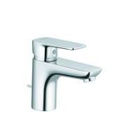 KLUDI PURE&STYLE Однорычажный смеситель на умывальник 75, c донным клапаном (403820575)