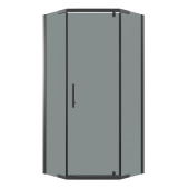 Душевое ограждение Niagara Eco NG-1009-14DT (90х90х190) трапеция,распашное,черный,стекло тонированное,1 место (NG-1009-14DT)