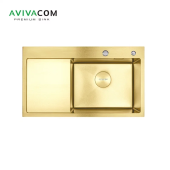 Кухонная мойка AVIVACOM 78*48 нано-золото, правая (NG7848R) Кухонная мойка AVIVACOM 78*48 нано-золото, правая (NG7848R)