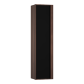 Пенал Vitra Metropole левосторонний, цвет сливовое дерево, фасад черное акриловое стекло (58204)