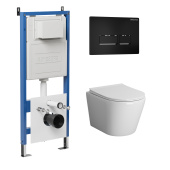 Комплект 3 в 1: инсталляция 900.K31.01.000+клавиша 700.K31.03.210.210 черный матовый+унитаз GR-4478S (97.4478S.03.210)