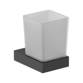 Стаканчик для зубных щеток Nofer Corinto черный (16931.N) Стаканчик для зубных щеток Nofer Corinto черный (16931.N)