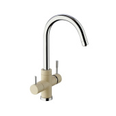 Смеситель для кухни на 3 воды, PAINI Cox, GRANITE SAHARA (7855643CR3V11L2KM)