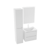 Тумба Grossman подвесная "АДЕЛЬ-60 см" с 2-я ящ. белая (ум. Aдель-60) (106006)