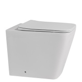 Унитаз ABBER Rechteck приставной белый, безободковый (AC1211) Унитаз ABBER Rechteck приставной белый, безободковый (AC1211)