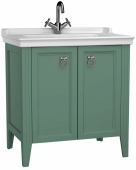 Шкаф Vitra Valarte 80 см с раковиной, с дверцами, цвет серый матовый (62154)