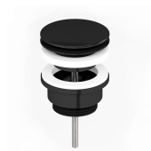 Донный клапан PAINI клик-клак универсальный, чёрный (YO) (53YO945ETSR) Донный клапан PAINI клик-клак универсальный, чёрный (YO) (53YO945ETSR)