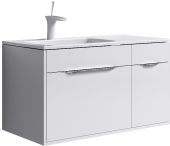 Подвесная тумба Aqwella Malaga 90см. Левая (Mal.01.09/L)