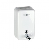 Диспенсер Nofer для мыла из Стали Белый. 1200 мл. Вертикальный (03001.W) Диспенсер Nofer для мыла из Стали Белый. 1200 мл. Вертикальный (03001.W)