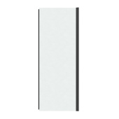 Боковая стенка 200.K33.03.90.21.02 Pragma (90*195) черный матовый, стекло шиншилла, 1 место (200.K33.03.90.21.02)