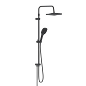 Душевая система Damixa Merkur: верх.душ 310*200 мм, ручн.душ 3 ф-ции 130*250 мм, штанга 1050-1450, черный (940000300)