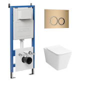 Комплект 3 в 1: инсталляция 900.K31.01.000+клавиша 700.K31.01.310.310+унитаз GR-4411S (97.4411S.01.310)