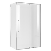 Душ.ограждение NG-66-11A-A100-34 (110*100*195) прямоугольник,распашная,хром,стекло прозрачное, 2 места (NG-66-11A-A100-34)