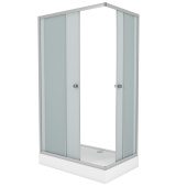 Душ. уголок NG-018-14Q (1000х800х1950) низкий поддон(13см) стекло МАТОВОЕ, 2 места (_0181422Q)