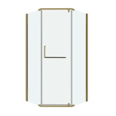 Душ.ограждение 302.K33.03.9090.32.00 Pragma (90*90*195) трапеция,распашн,золото сатин,стекло прозрач. (302.K33.03.9090.32.00) Душ.ограждение 302.K33.03.9090.32.00 Pragma (90*90*195) трапеция,распашн,золото сатин,стекло прозрач. (302.K33.03.9090.32.00)