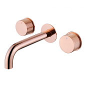 Смеситель ABBER Wasser Kreis для раковины скрытого монтажа, розовое золото (AF81122RG)