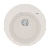 Кухонная мойка Lemark SULA 500 врезная круглая из кварцгранита цвет: Жасмин (9910004)