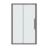 Дверь в нишу 100.K33.02.100.21.02 Cosmo (100*195) черный матовый, стекло шиншилла, 1 место (100.K33.02.100.21.02)