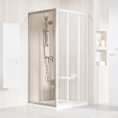 Неподвижная стенка Ravak Supernova APSS-90 сатин+транспарент (94070U02Z1)