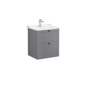 Модуль Vitra Root Classic 60 см с классической раковиной, 2 ящика, матовый серый (68850)