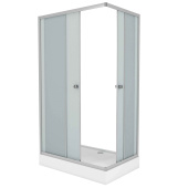 Душ. уголок NG-129-14Q (1200х900х1950) низкий поддон(13см) стекло МАТОВОЕ 2 места (1291422Q)