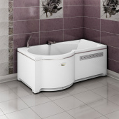 Ванна акриловая "ВАЛЕНСИЯ", 1700х950 (правое исполнение), рама-подставка (1-01-0-2-1-021)