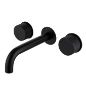 Смеситель ABBER Wasser Kreis для раковины скрытого монтажа, черный матовый (AF81122B)