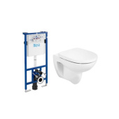 Инсталляция для унитаза ROCA DUPLO ONE 890070020 (механическая) + Унитаз подвесной ROCA DEBBA ROUND 346998000 Rim гор. вып. 40*35,5 (белый) + Сиденье для унитаза ROCA DEBBA ROUND ZRU9307607 (микролифт, быстросъемное, дюропласт, белый) (Set 1.3)