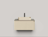 Подвесная тумба Salini Domino 800, эмаль, Onda Plus, фрезерованный фасад (27D108ONF)