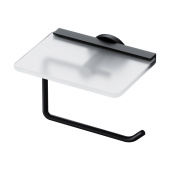 Держатель для туалетной бумаги с полкой Am.Pm X-Joy, черный (A85A341522)