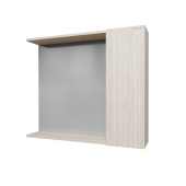 Шкаф-зеркало Grossman "ЮНИТ-80 см", универсал. кадена лайт (2080112)