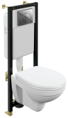 Комплект Cersanit NATURE CO DPL EO + BLACK + LEON хром глянцевый (64230)