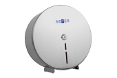 Диспенсер Nofer для туалетной бумаги круглый из нержавеющей стали матовый XL (05001.XL.S)