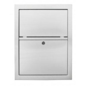 Встраиваемый в стену мусорный бак Nofer с дверью 432*330*115 мм (12001.S) Встраиваемый в стену мусорный бак Nofer с дверью 432*330*115 мм (12001.S)