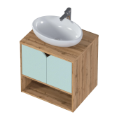 Тумба 1Marka Delta 60П 2Д Мята софт (Ц0000031344)