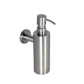 Дозатор Nofer для мыла настенный бытовой из нержавеющей стали AISI 304 (03047.S)