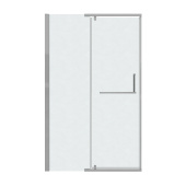 Дверь в нишу 100.K33.03.110.10.02 Pragma (110*195) хром, стекло шиншилла, 1 место (100.K33.03.110.10.02)