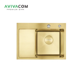 Кухонная мойка AVIVACOM 58*48 нано-золото, правая (NG5848R)
