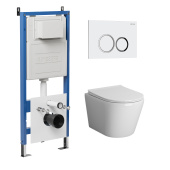 Комплект 3 в 1: инсталляция 900.K31.01.000+клавиша 700.K31.01.000.000 белый глянцев.+унитаз GR-4478S (97.4478S.01.000)