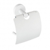 Держатель туалетной бумаги Bemeta - WHITE, с крышкой, белый (104112014)