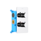 Термостатический смеситель для ванны (внешняя и скрытая часть) AQUATEK ЕВРОПА (AQ1392CR)