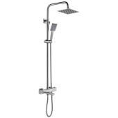 Gappo терм/душ/система/смесительсатин. излив/поворот. лейка/верх/душ (G2499-40)