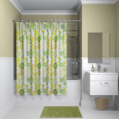 Штора для ванной комнаты, 180*180см, полиэстер, IDDIS (P01P118i11)