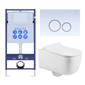 Унитаз с инсталляцией SET AQUATEK ЛУГАНО-015 4в1 (SET AQUATEK ЛУГАНО-015 4в1)